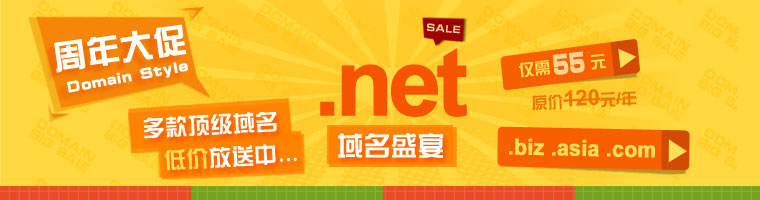 .net周年大促 现仅需55元